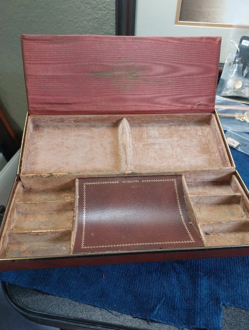 Vintage MCM Men’s Jewelry Valet Box Lot of 2 – Shields & Swank Restoration/Craft